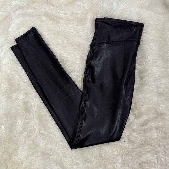 Spanx Faux Leather Leggings Black Size S - Picture 4 of 9